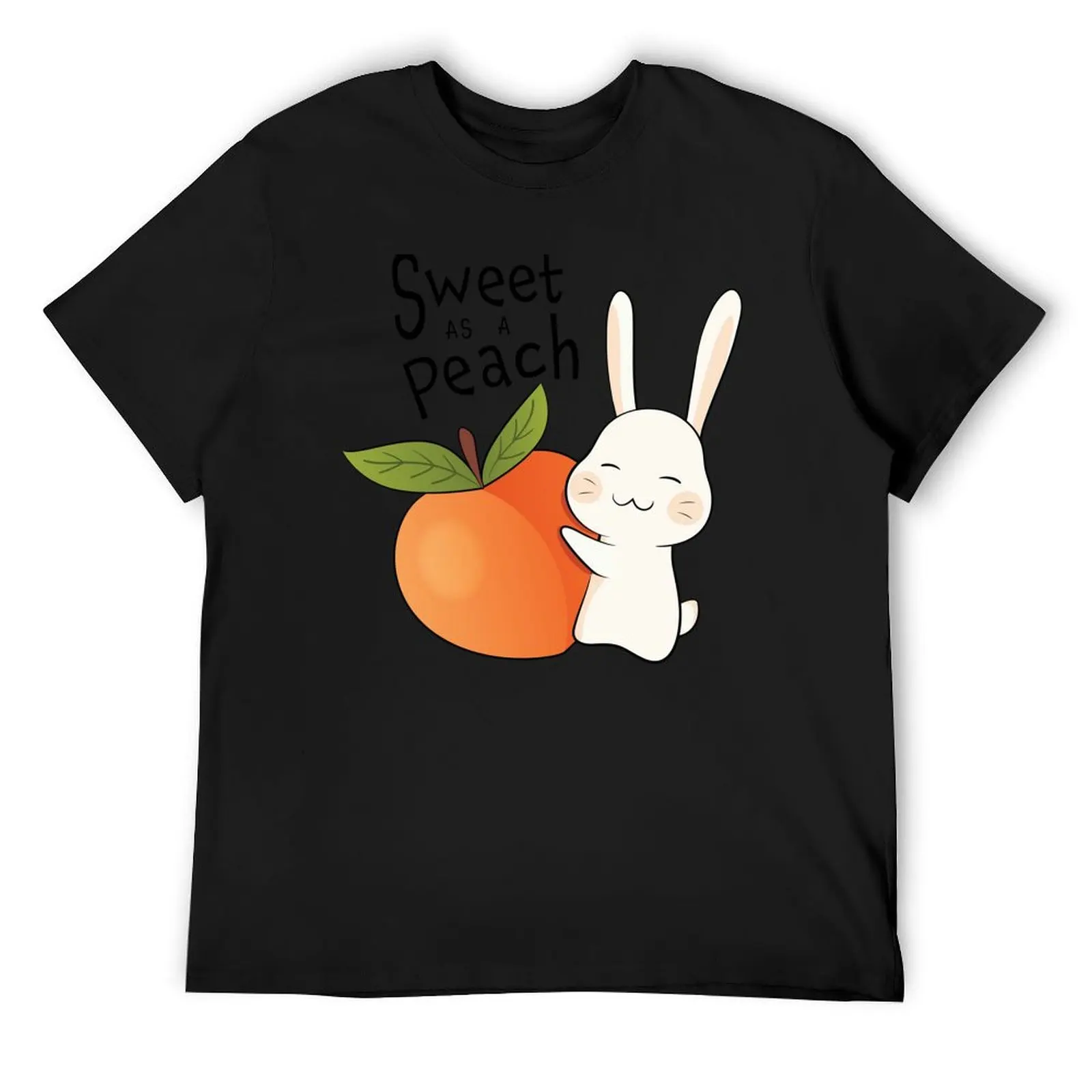 Sweet as a Peach Bunny T-Shirt vintage anime shirt cheap stuff customs mens t shirts