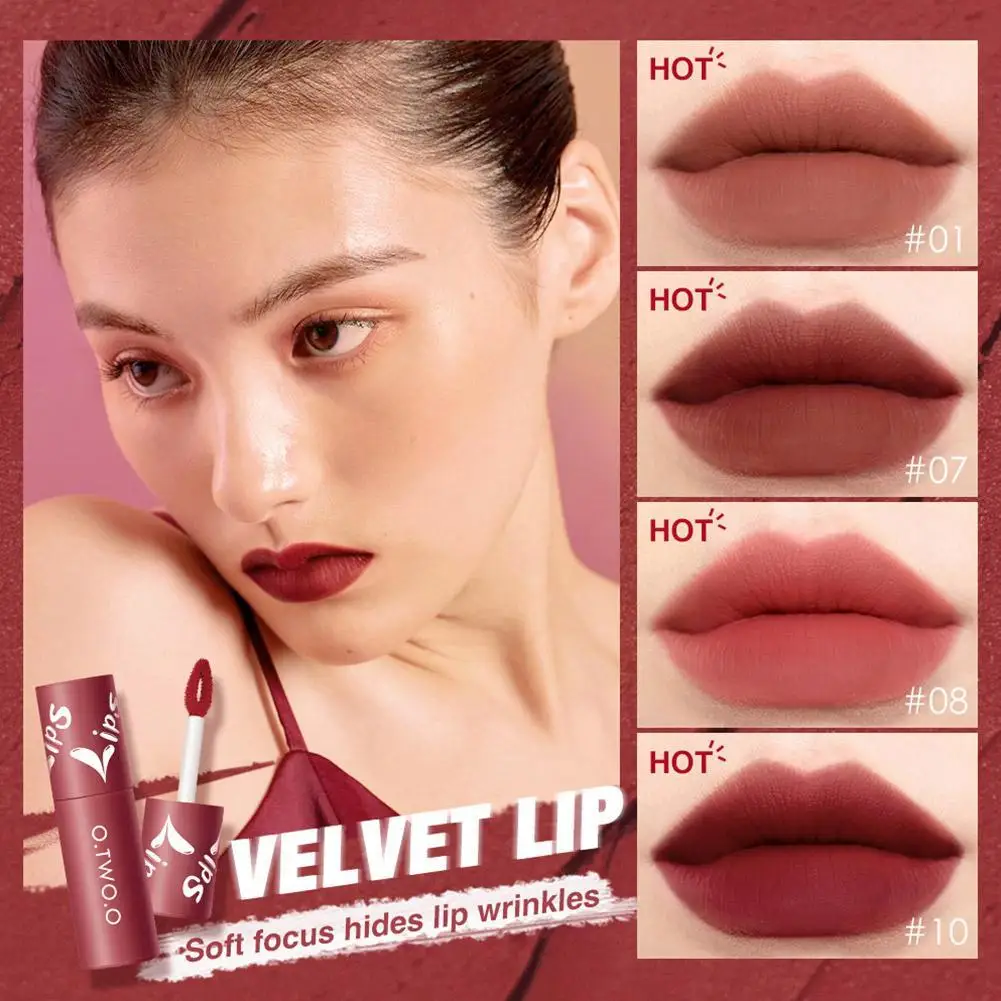 Velvet Matte Liptint Batom, de longa duração, antiaderente Smooth Cup, lápis macio, Lipliner impermeável, cosméticos N4H1