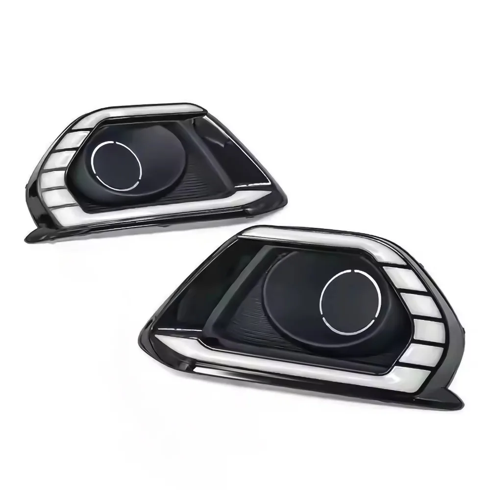 1 Pair For Suzuki Dzire 2020 2021 2022 Car LED Daytime Running Light Yellow Turn Signal Relay Car Front DRL Lamp 12V Daylights
