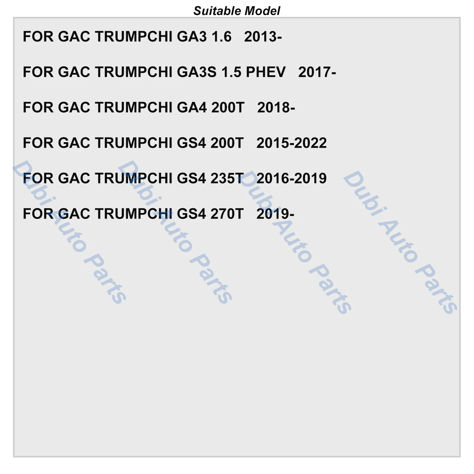 Front Brake Pads Set For GAC TRUMPCHI GS4 200T 2015-2022 235T 2016-2019 270T 2019- GA3S 1.5 PHEV 2017- GA3 GA4 88350-06AAF-0000