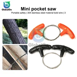 Outdoor Manual Hand Steel Wire Saw Survival Tools Hand Chain Saw Cutter Portable Travel Camping Emergency Gear Steel Wire Kits