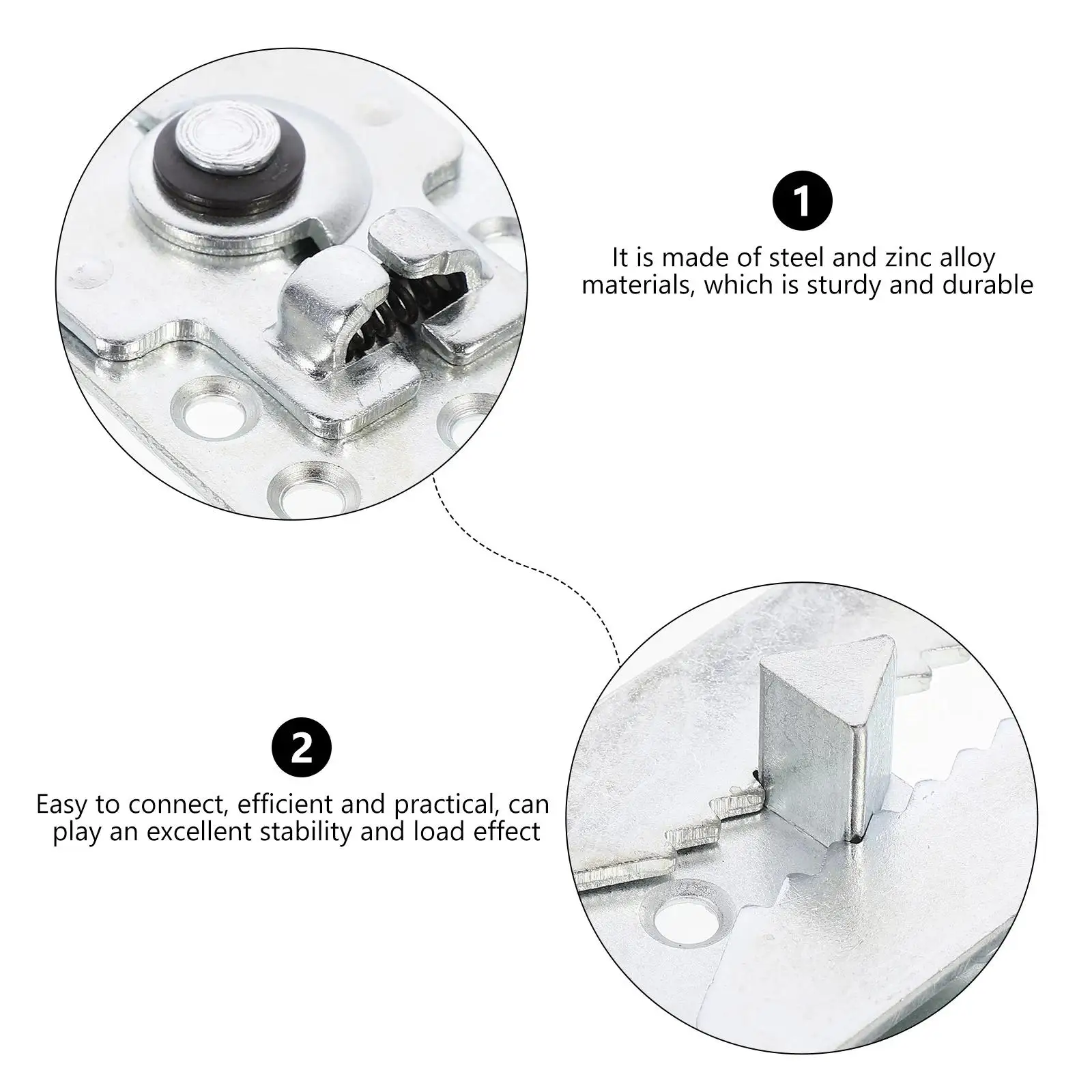 Professional Sectional Sofa Connector, Rotating Mount Bracket Metal Buckle