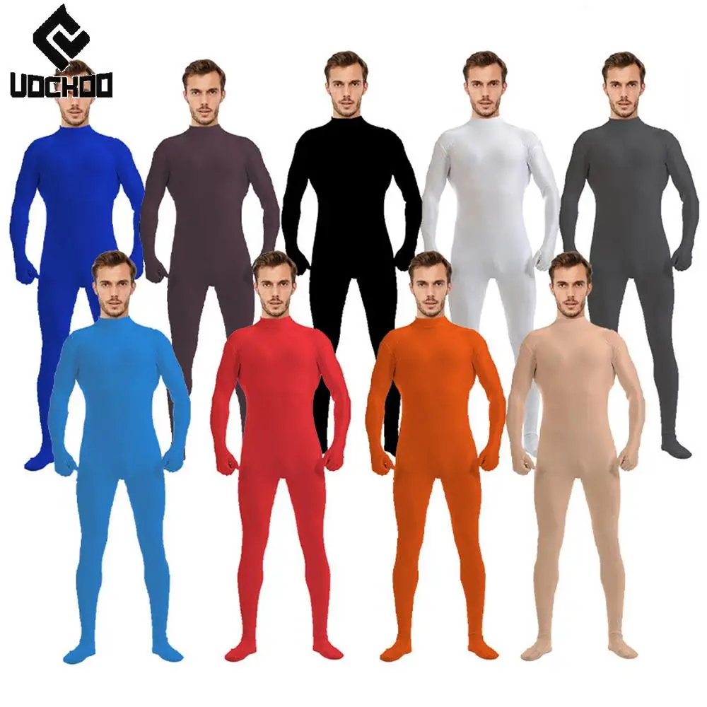 

Карнавальный однотонный зентай для женщин и мужчин, леопардовый комбинезон с 3D принтом, невидимый костюм для косплея, сценический наряд