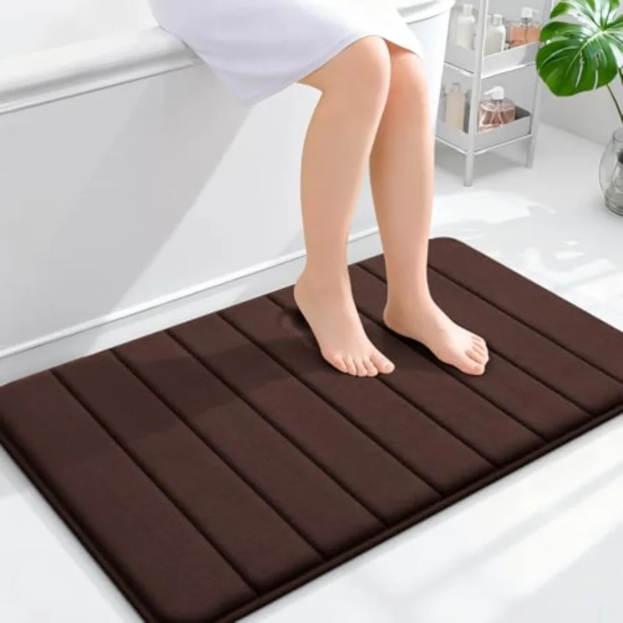 

Коврик для ванной из пены с эффектом памяти 36x24, супермягкий, впитывающий, быстросохнущий, машинная стирка, для душа и ванной комнаты