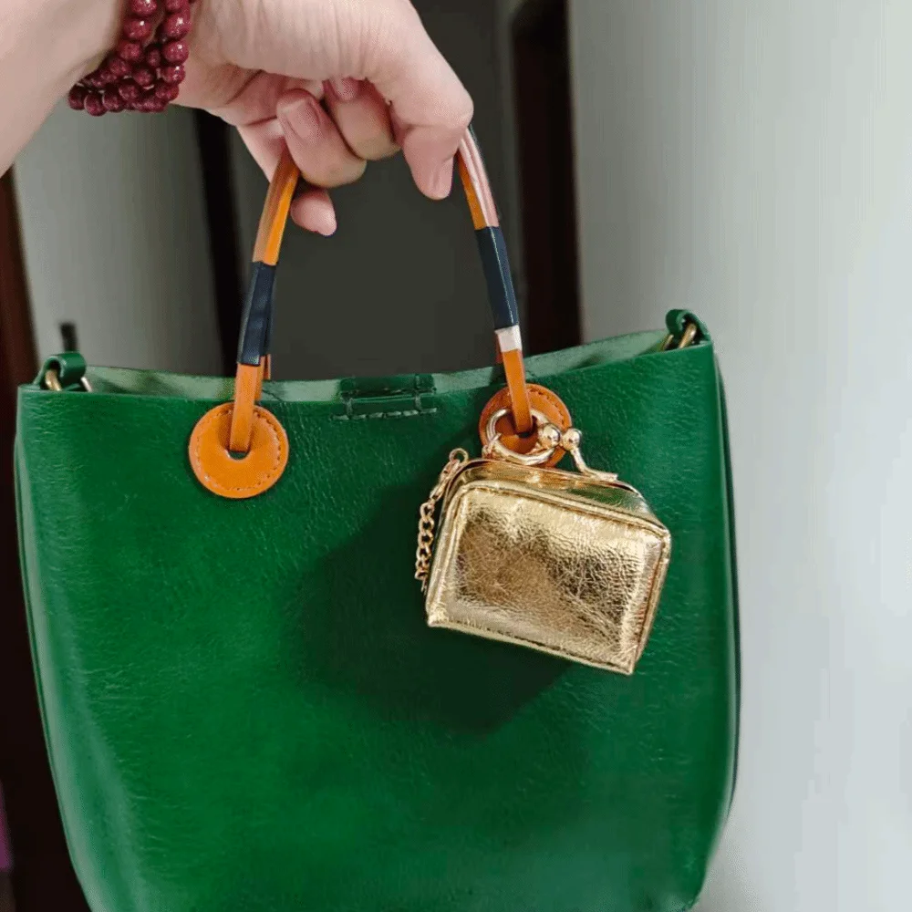 

Изысканная кожаная коробка для хранения ювелирных изделий, однотонная роскошная серьга, ожерелье, кошелек с застежкой, маленький размер, мини-кошелек для монет, женский