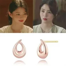 waterdrop shape Han So Hee same Nevertheless Korean dramas Han Suxi same sweet lovely high-quality earrings for women girl gift