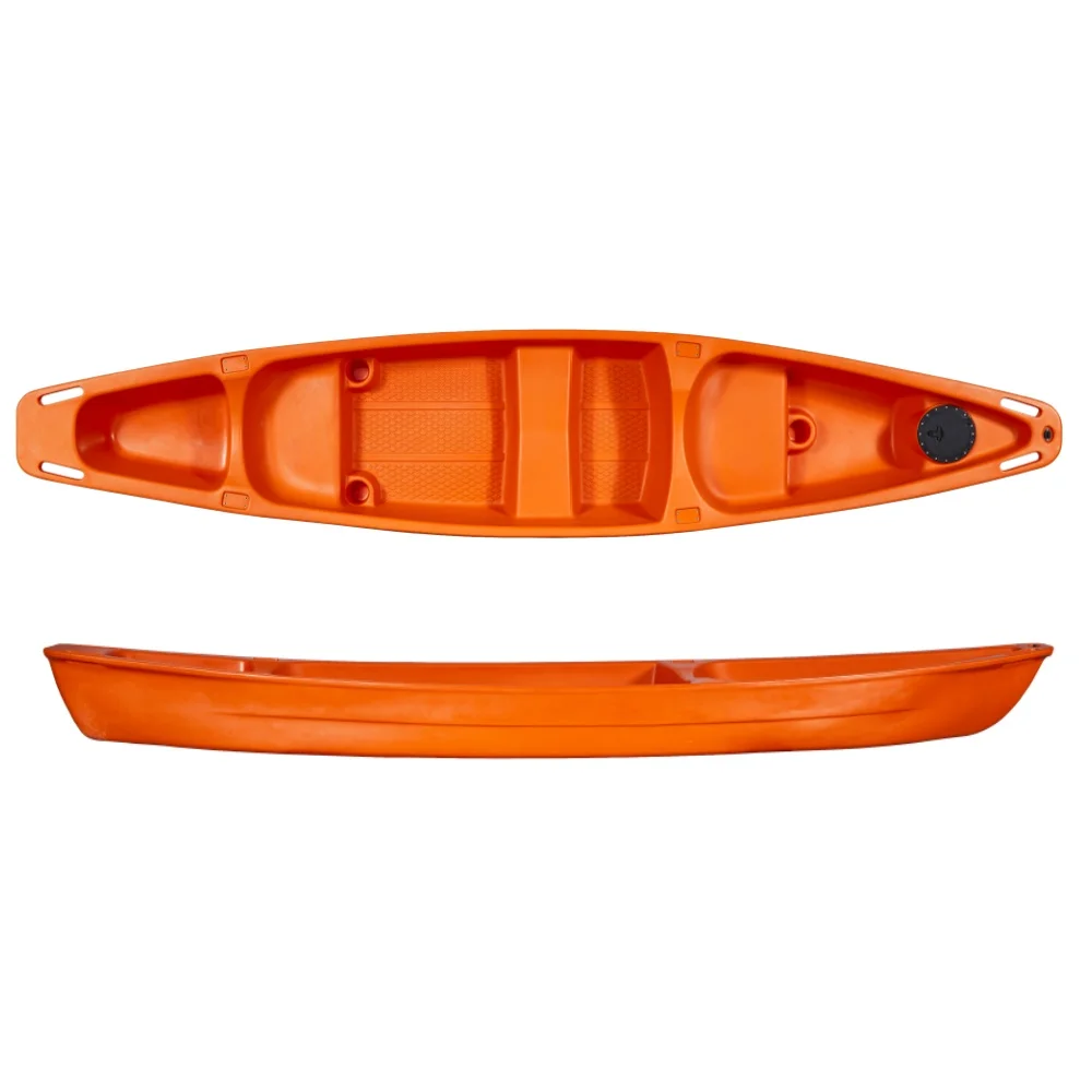 LSF Customized 4.99m LLDPE Fishing Canoe/Kayak 3-Seater Plastic Outdoor Sea Kayak for Touring and River Use