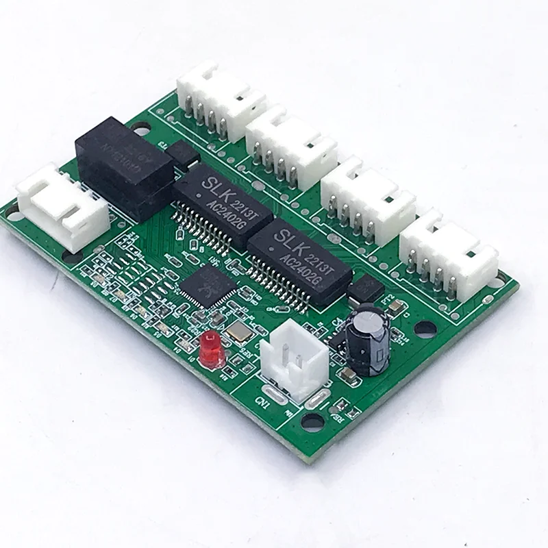 Interruptor rápido mini de 5 puertos ethernet, conmutador de red de 10/100mbps, HUB, placa de módulo pcb para Módulo de integración de sistema