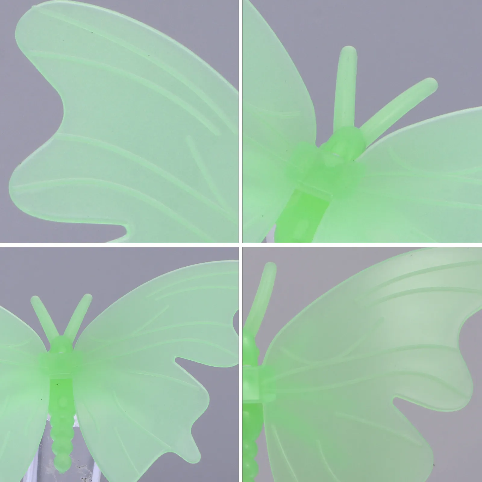 20Pcs Glowing Butterfly Wall Stickers Fluorescent Home Decor for Walls Doors Ceilings DIY Room Makeover Easy Peel Stick No
