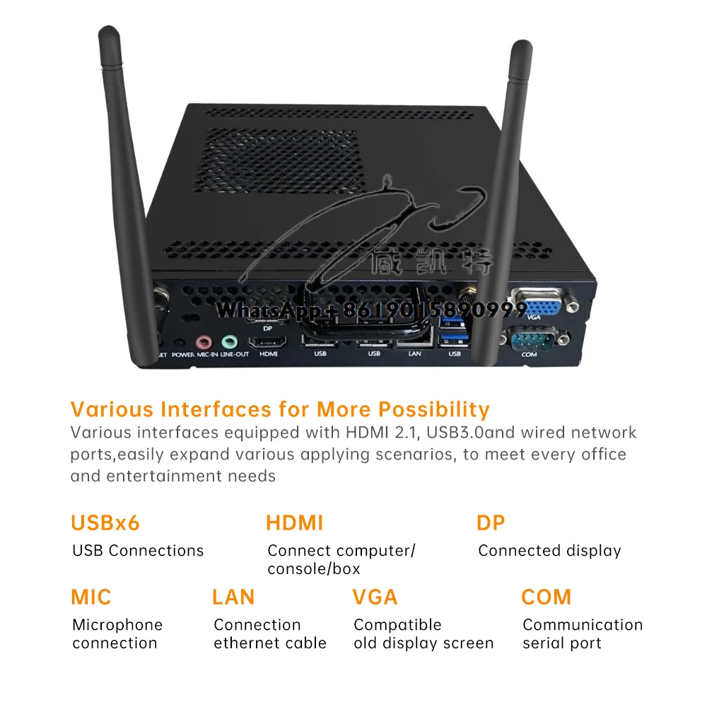 Riotouch I3 I5 I7 CPU 11th 12th Gen OPS Core Win7 8 10 Linux كمبيوتر صناعي مدمج للوحة التفاعلية OPS PC