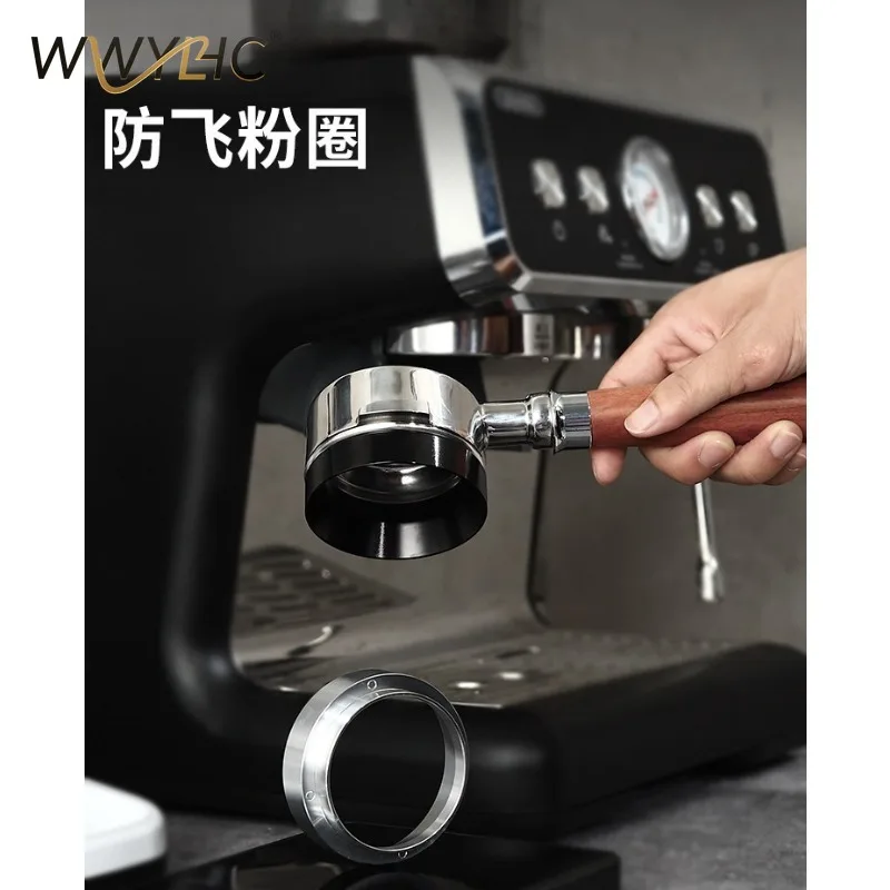 Magnetic Anti-static Coffee Powder Ring 51mm 58mm Universal Espresso Grinder Dosing Funnel Suitable for Home, Cafe and  Shop Use