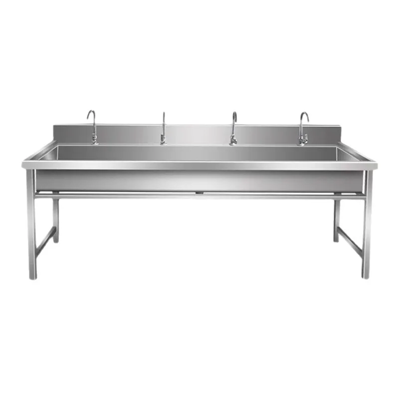 Customized stainless steel sink, commercial school canteen washing pool, kindergarten sink, stainless steel