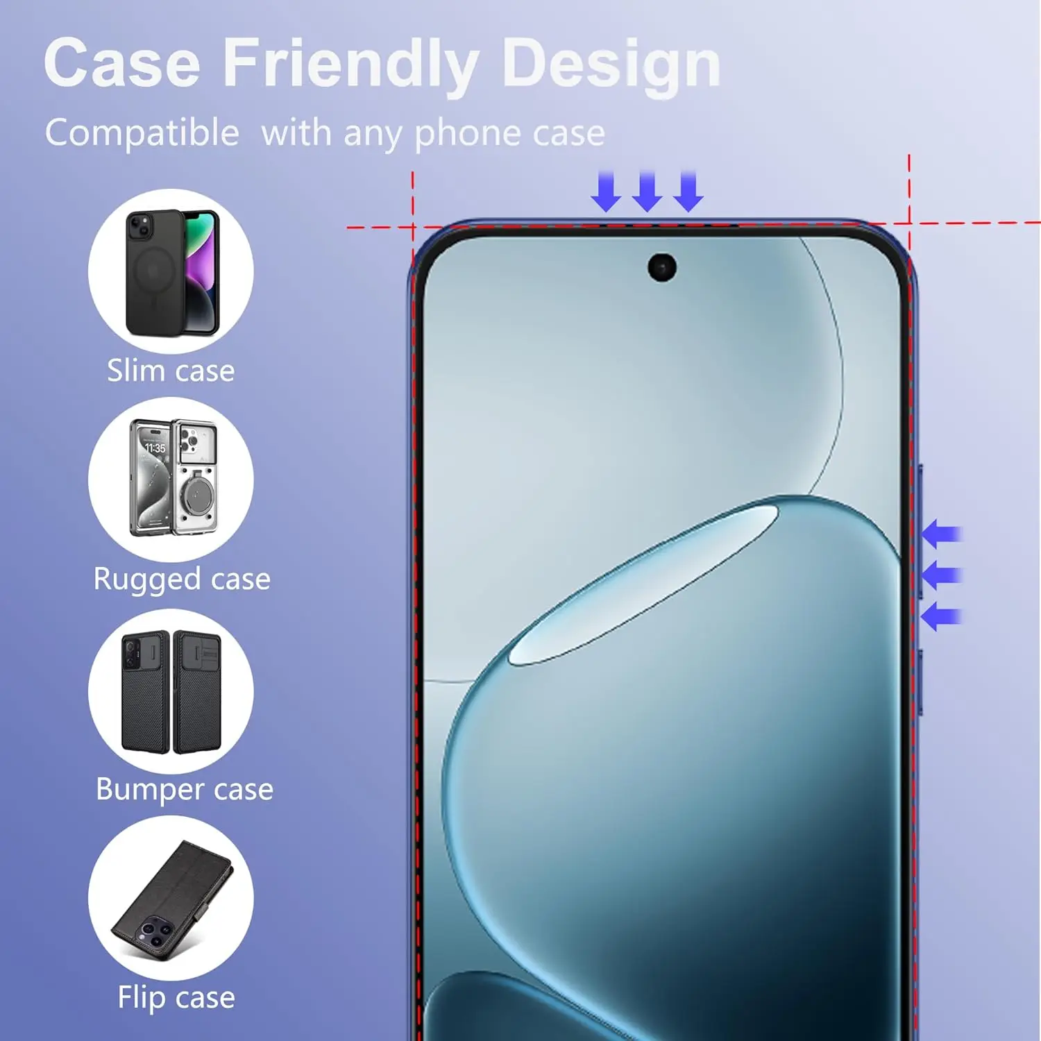 1/2/3/4 Stück für OPPO A6 gehärtetes Glas 6,75 Zoll Displayschutzglas – Detail 2