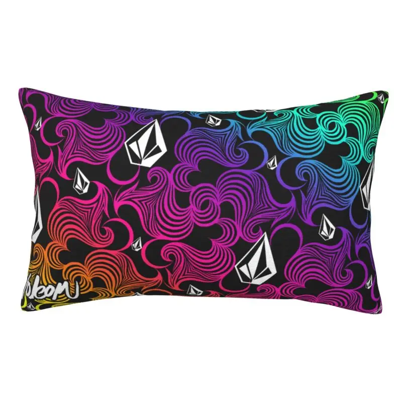 Custom Volcoms Skate Diamond Stone Pattern Modern Throw Pillow Cover Pillow Case Rectangle