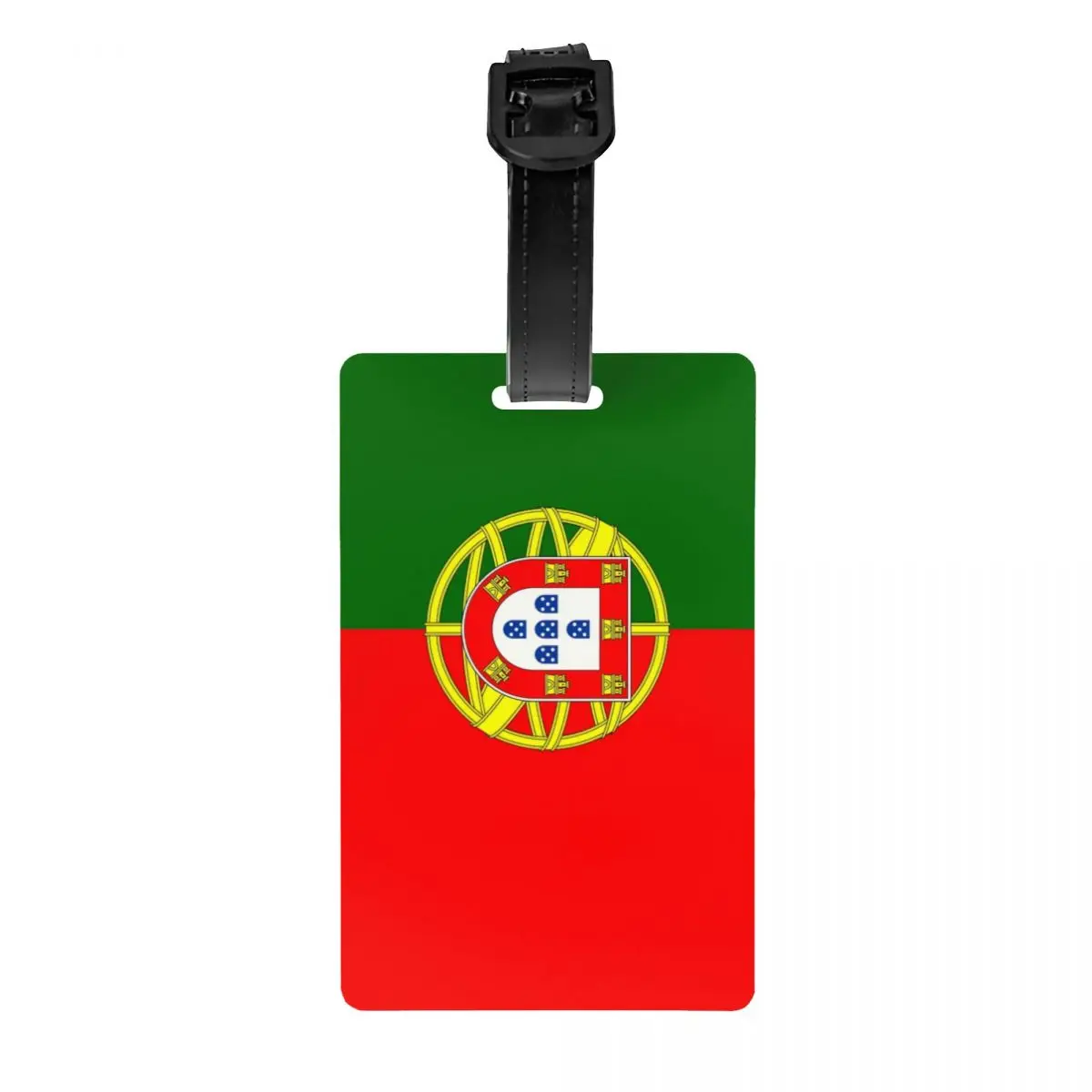 Etiqueta de equipaje con bandera de Portugal para maletas, divertidas etiquetas de equipaje patrióticas de Portuguesa, etiqueta de identificación de cubierta de privacidad