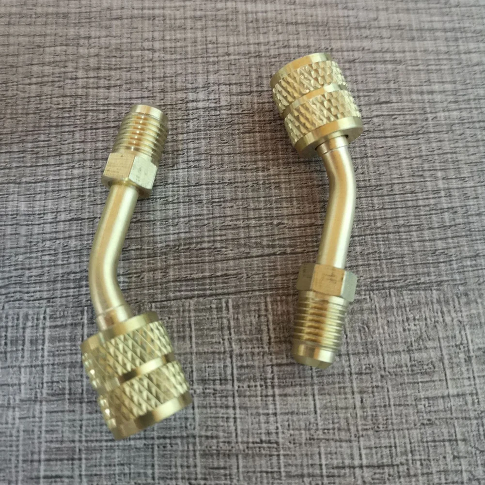 Reliable Brass Split HVAC System Adapter 5/16 Female to 1/4 Male SAE Compatible with R410A Ductless Split Systems