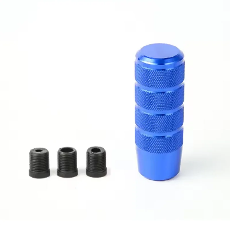 Universal Aluminum Alloy Texture Gear Handle for Manual Automatic Transmission - JDM Style Gear Head Refit with Extension Rod