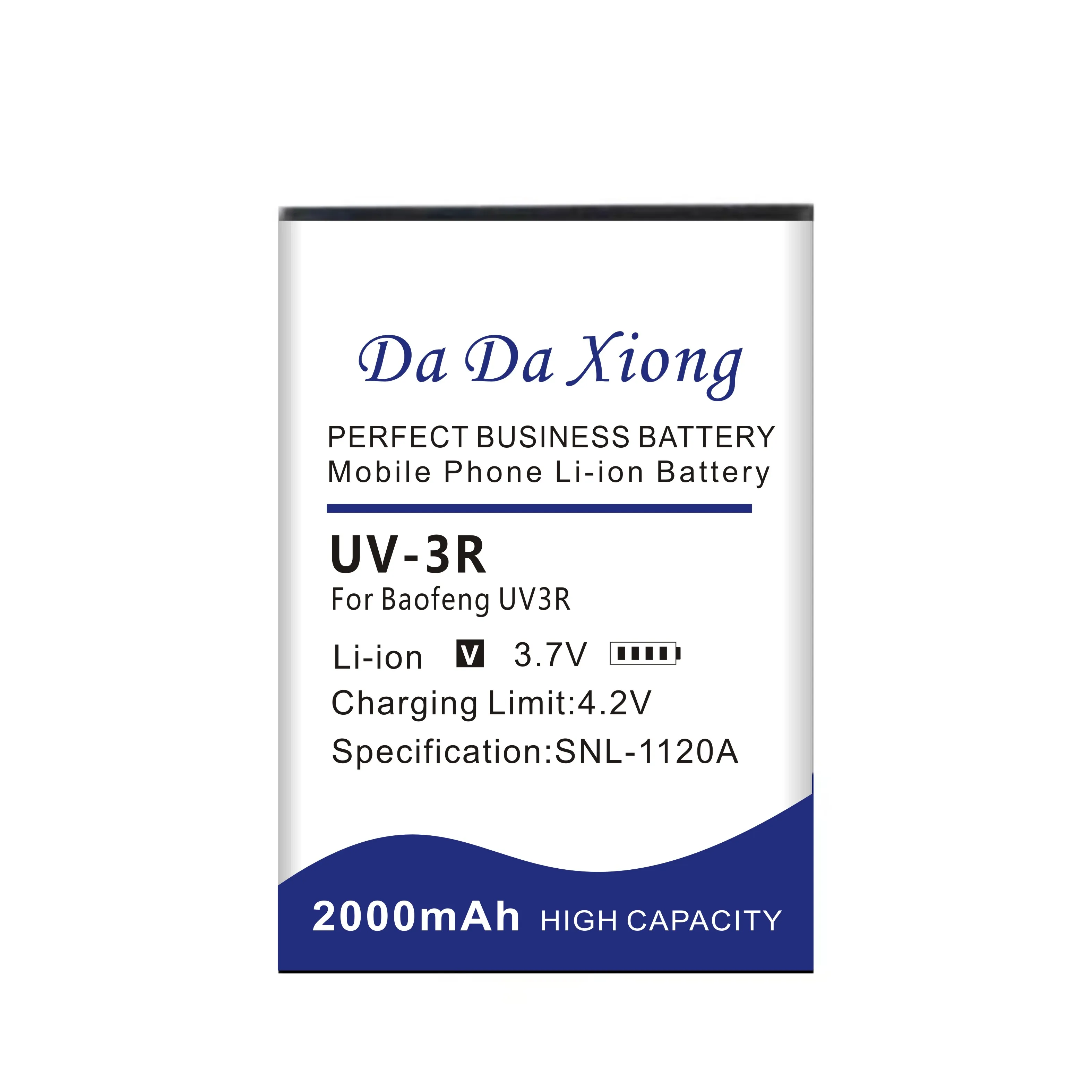 Top Brand 100% New 2000mAh BL-3 walkie-talkie Battery for Baofeng UV-3R 3R bf-r5, bf-c50 (BL-3) BF-T6 Panda UV-3R Batteries
