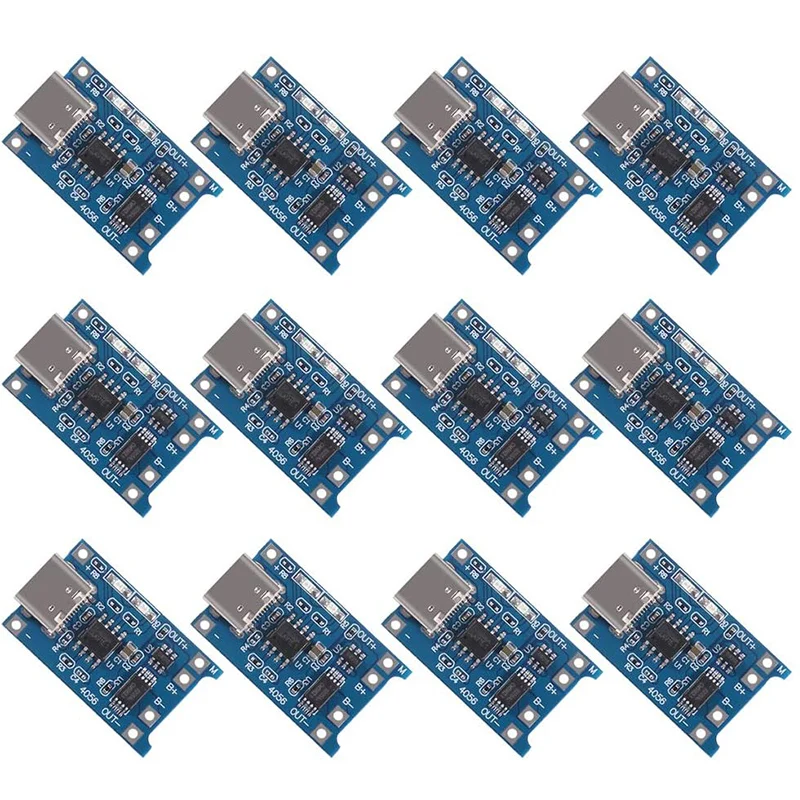 Type-C Micro Mini 5V1A 18650 TP4056 Lithium Battery Charger Module Charging Board With Protection Dual Functions 1A Li-ion