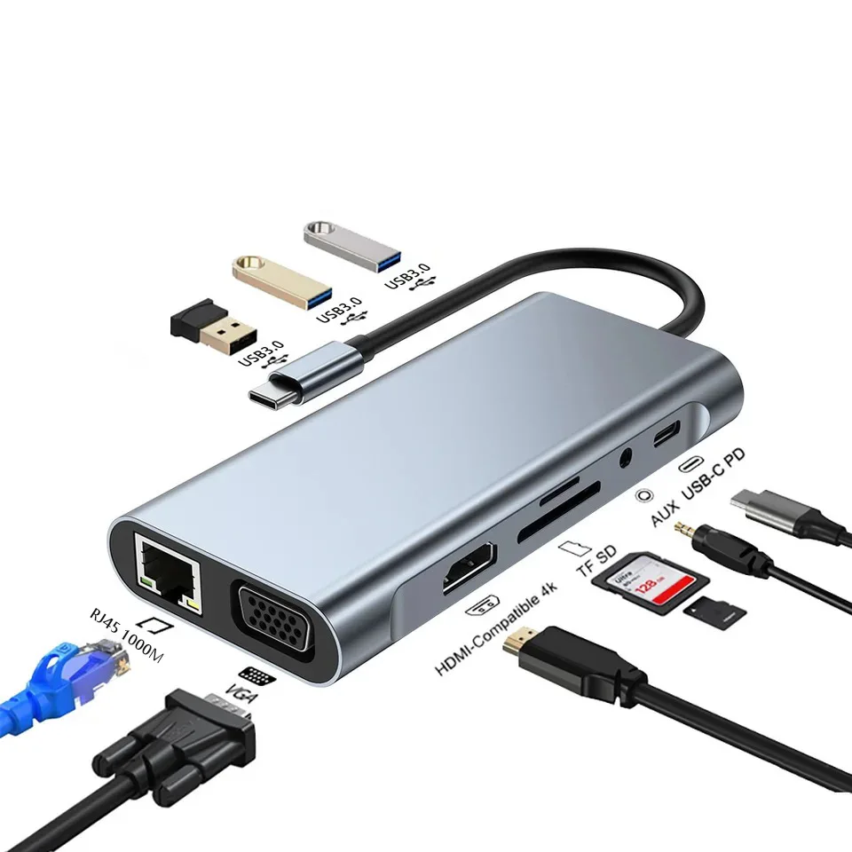 【All-in-One USB hub】Laptop Must-Have, USB-C/HDMI/PD Fast Charging & More, Seamless Work & Play, Online Exclusive Deals!