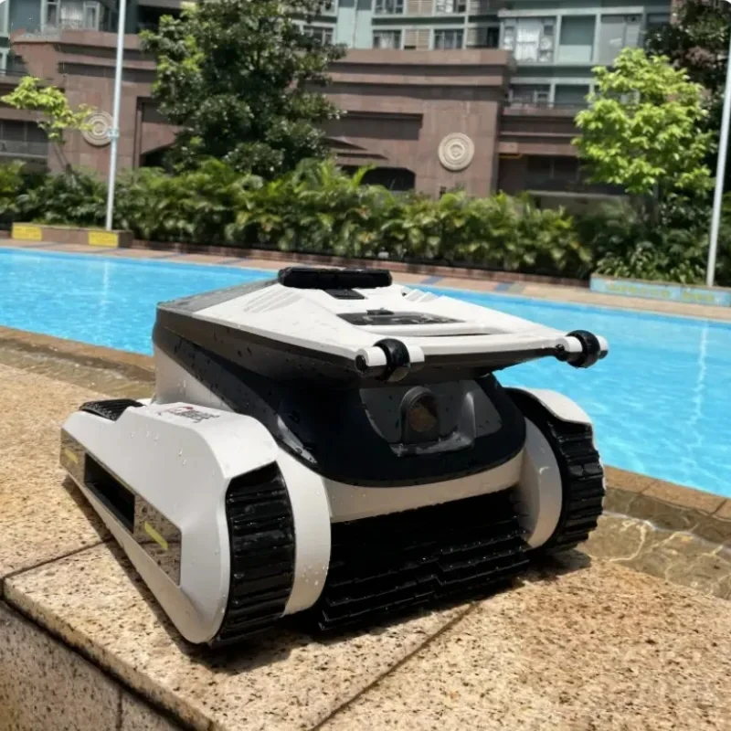 B-M 2024 Automatic Pool Vacuum Cleaning Robot Intelligent Wireless Pool Robot Cleaner For Swimming Fish pool