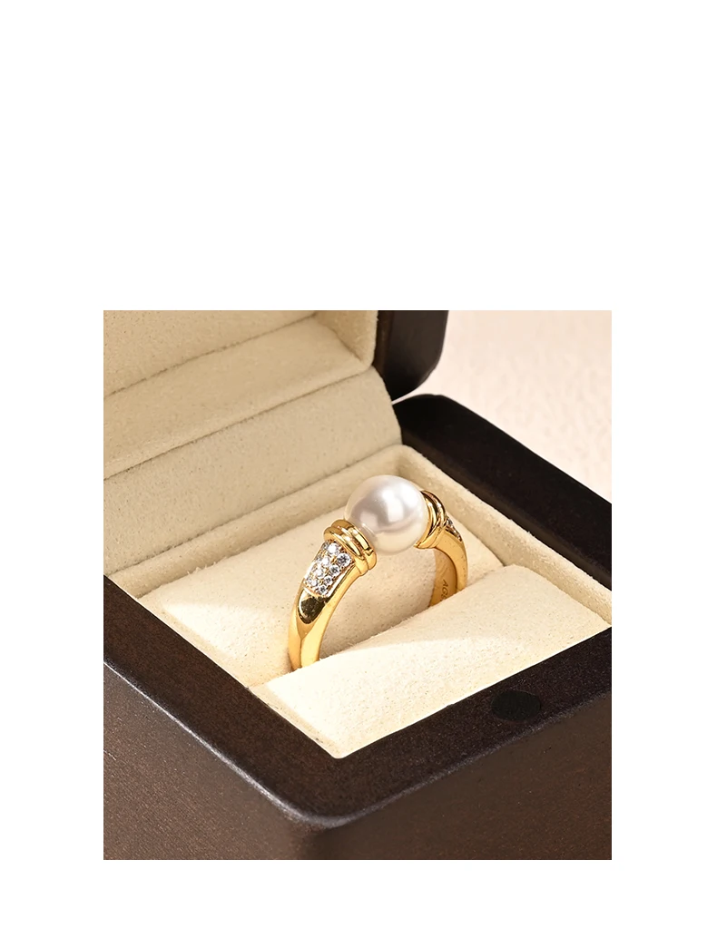 Oirlv Hochwertige Massivholz-Ringaufbewahrungsbox Tragbarer Schmuck-Organizer Ring-Präsentationsbox Festliche Hochzeitsgeschenkbox Vitrine – Detail 4
