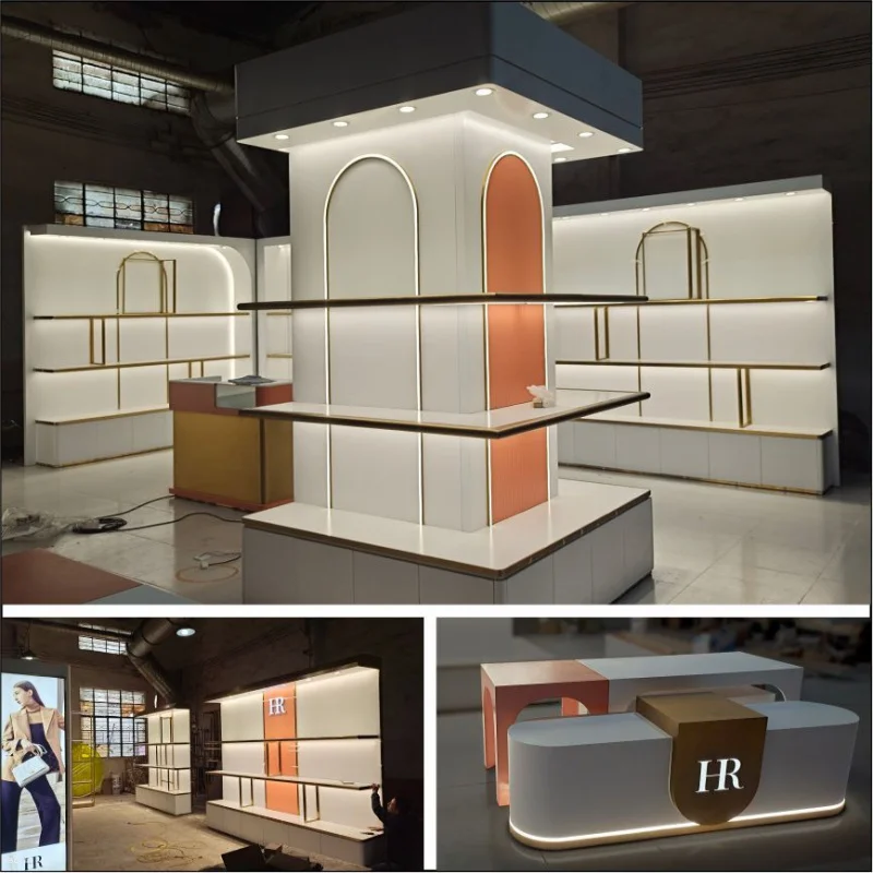 Custom. High-End Unisex Shoes Chain Whole Store Output Shelf Signboard Display Cabinet Light Box Luminous Soft Decoration