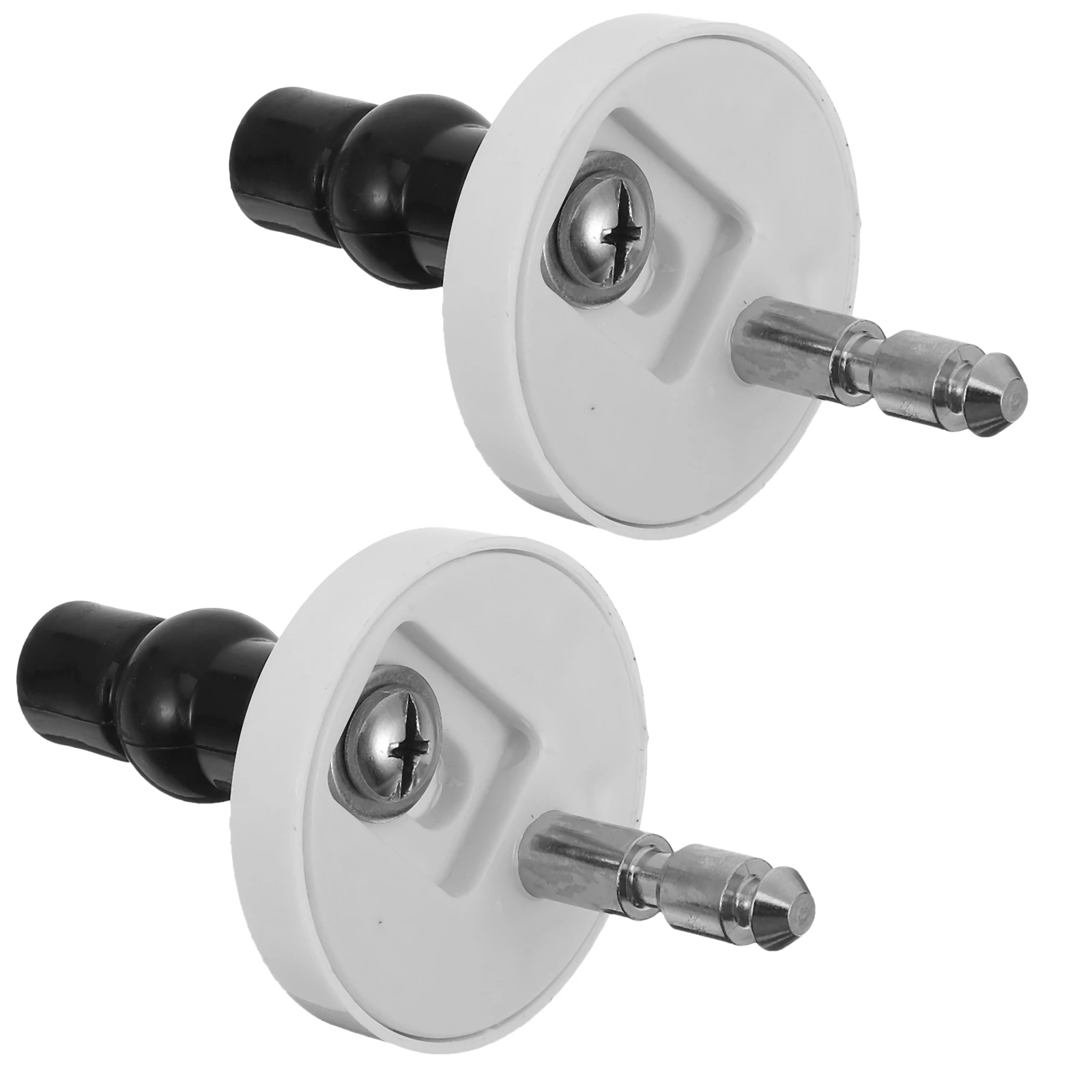 

2pcs Toilet Seat Fixing Screws Durable PVC Hinges Replacement Parts Secure Fit Longlasting Bolts Easy Install Mats Connect