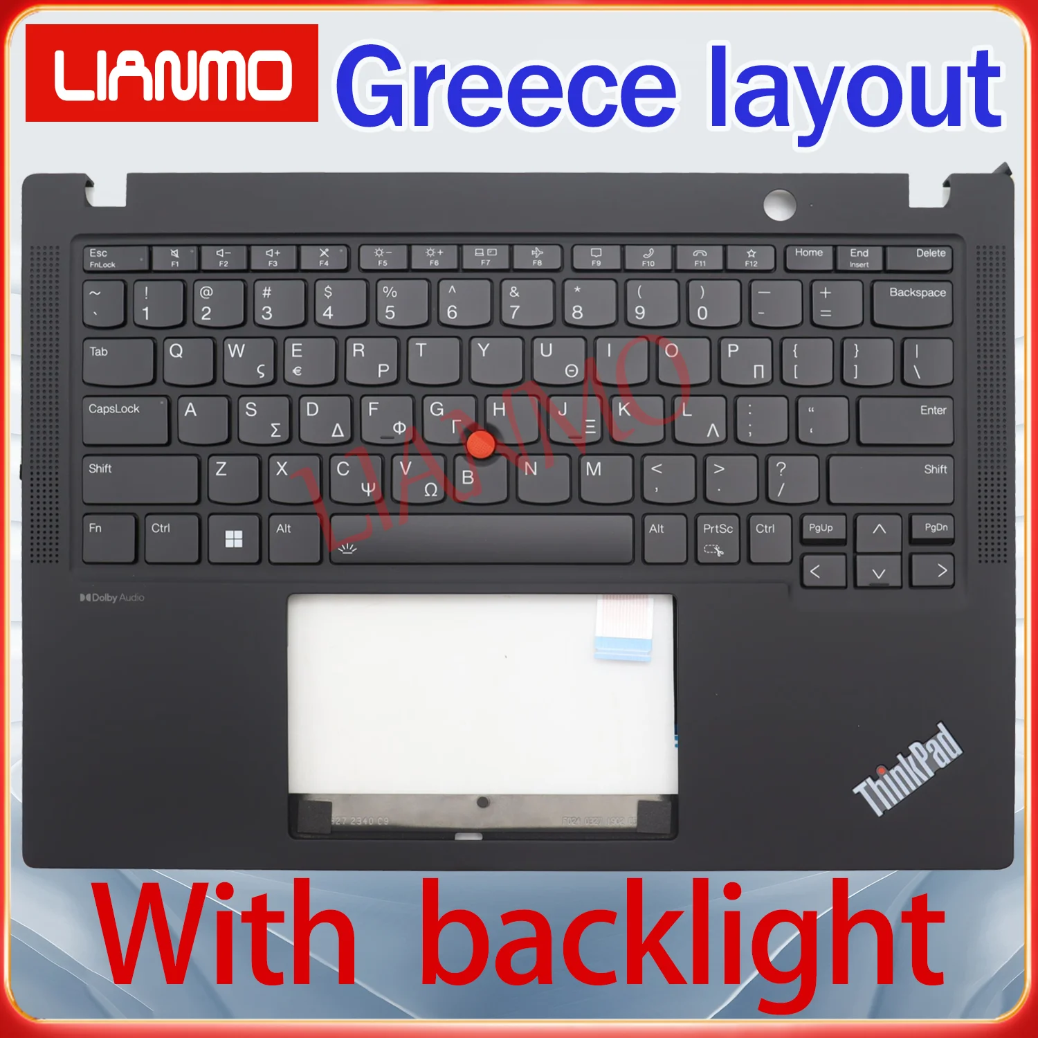 Arabic/Greece/Hebrew/Korean/Russian/Thai/US Layout for Lenovo ThinkPad X13 GEN4 GEN5/X13 Yoga GEN4 GEN5 C-shell Backlit Keyboard