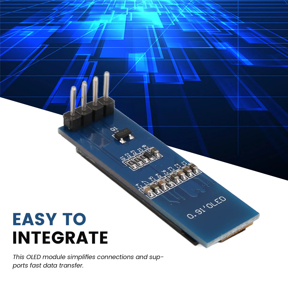 OLED Display Module OLED Screen Driver 3.3VDC White Font