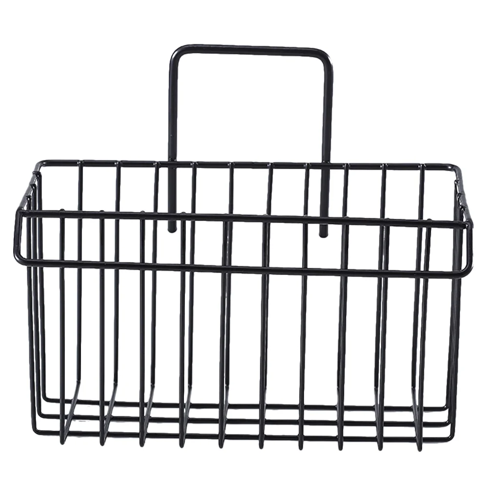 1 PCS Nail Free Kitchen Hanger Baskets Iron Wire Shower Bathroom Toiletries Iron Basket Toilet Holder Bathroom Metal Rack