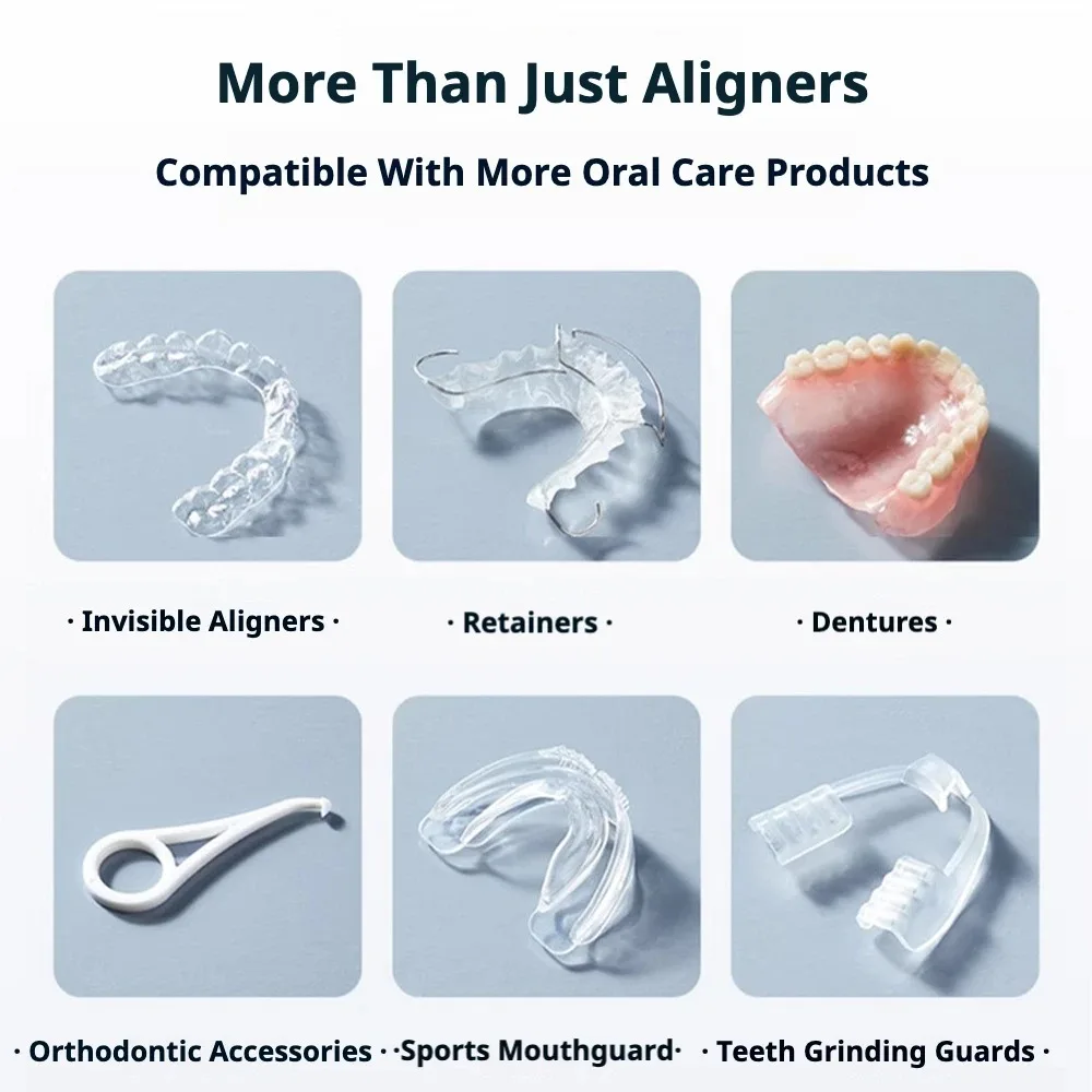 آلة تنظيف الأقواس بالموجات فوق الصوتية، قابلة لإعادة الشحن عبر USB، متعددة الوظائف، التجنيب غير المرئي، آلة أسنان للمجوهرات، عالية الحرة،