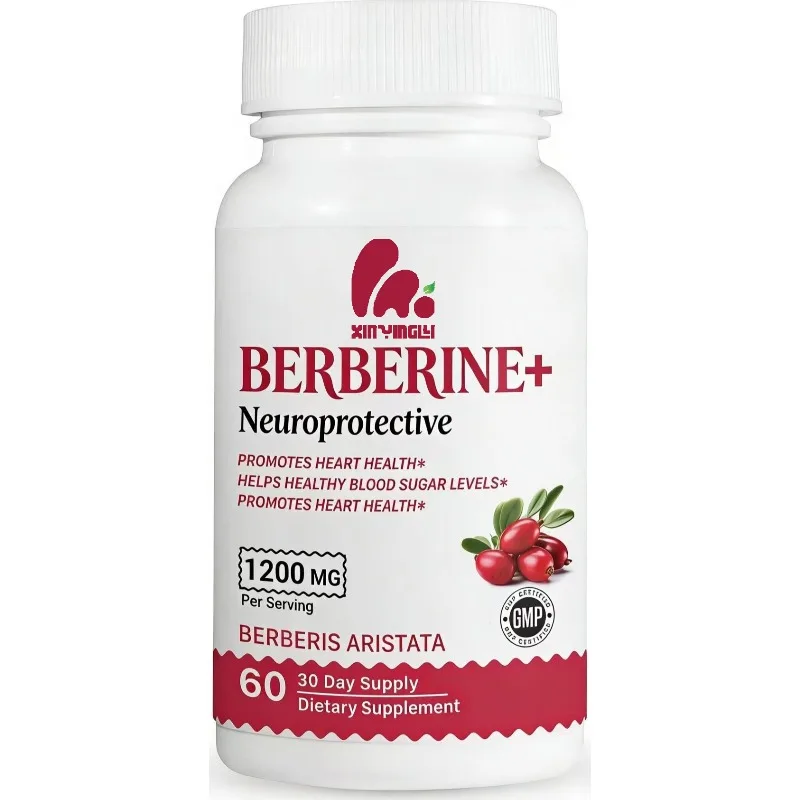 Berberine HCI Supplement 1200mg Supports Overall Health (60 Capsules)