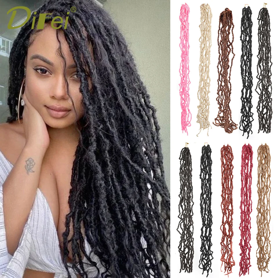 DIFEI Dirty Braided Synthetic Wig Female Long Hair Black Gold Pink High Temperature Silk Wig Dirty Braided Ponytail Wig