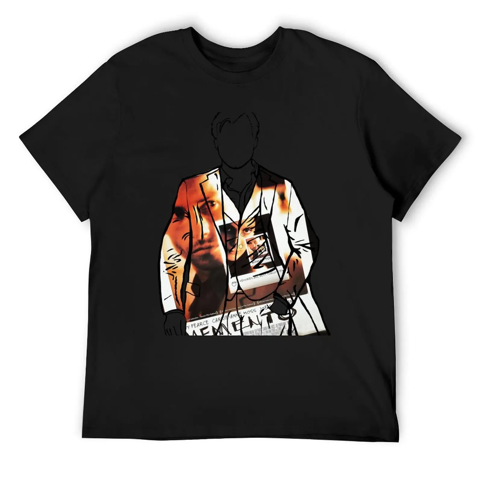 

Christopher Nolan Portrait (Memento) T-Shirt vintage custom t shirt anime t shirts fashion shirts Men's clothing