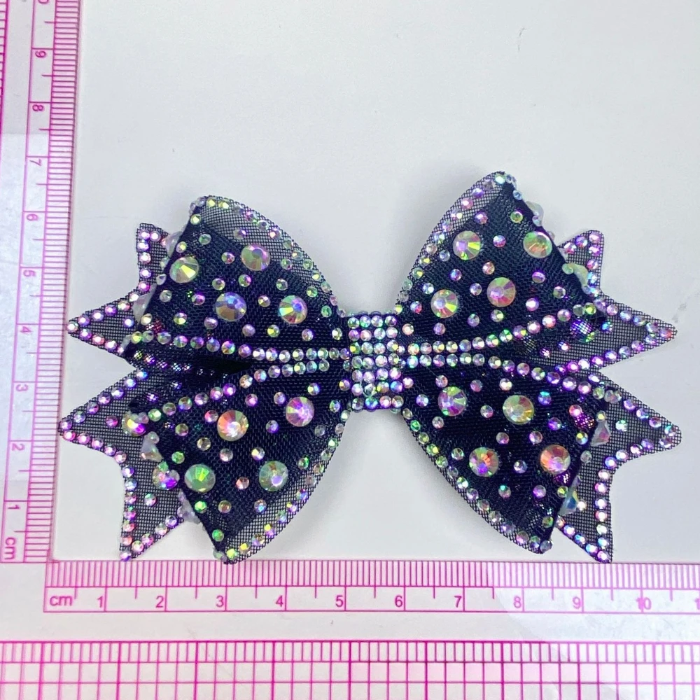 New Sparkle Mesh Rhinestone Brooch Pins for Women Handmade Bow Wedding Party Corsage Fashion Jewelry Decoration Accessories