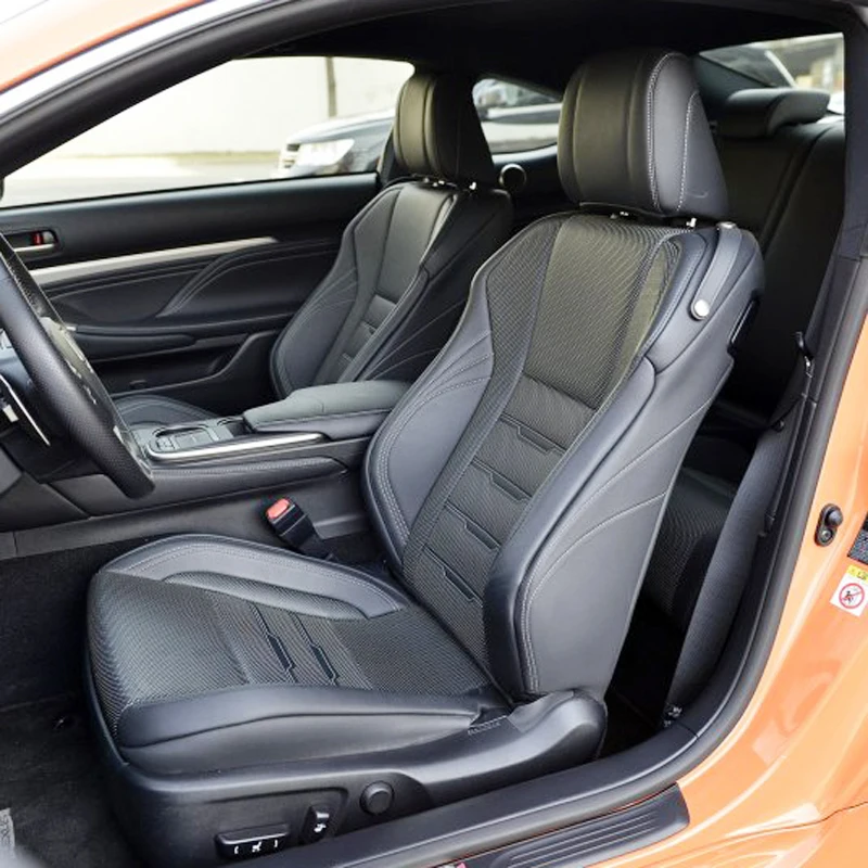

For Lexus RC300 RC300h RC200t 2014 2015 2016 2017 Seat Covers Cowhide & PVC Leather Seats Cushion Supports Accessories 14PCS/Set