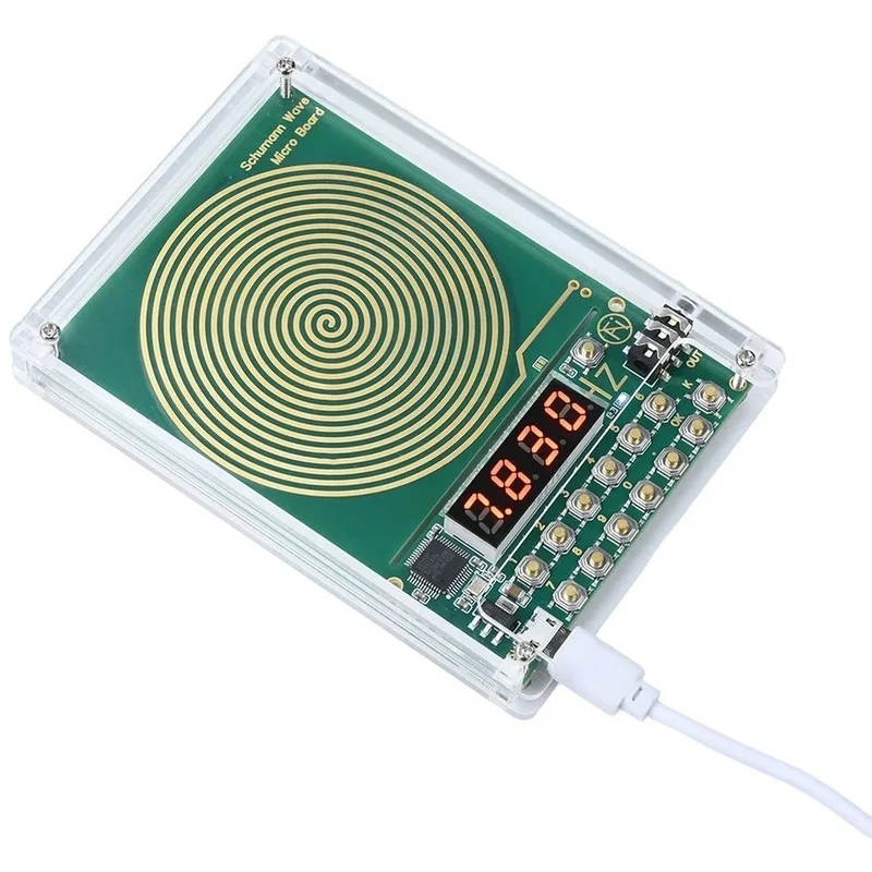DT16 Schumann Wave Generator 0.1Hz-100000Hz Sine Wave Signal Generator, 7.83Hz Adjustable Frequency, DC 5V with Shell