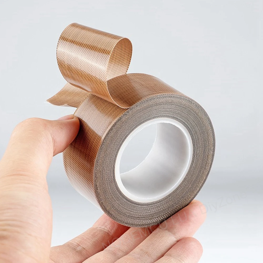 10M 0.13/0.18mm PTFE Tape 300 Degree High Temperature Resistance Adhesive Tapes Cloth Heat Insulation Sealing Machine Sticker