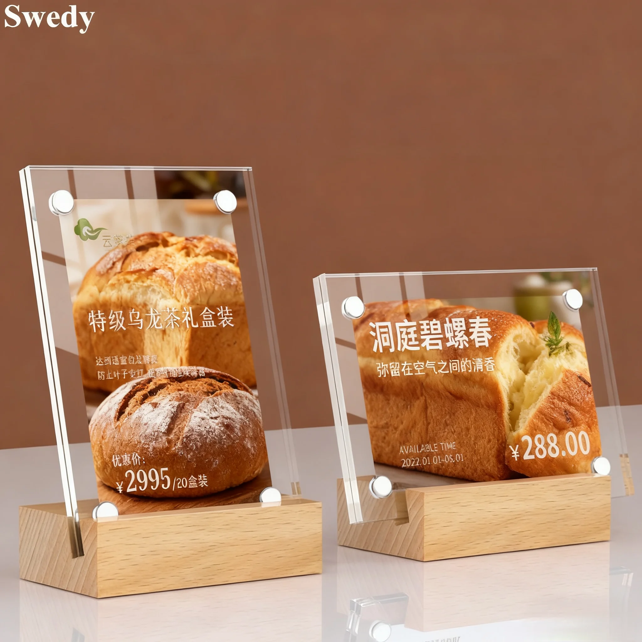 5 PCS A6 100x150mm Magnetic Acrylic Sign Holder Restaurant Menu Paper Holder Ad Poster Frame Price Label Holder Display Stand