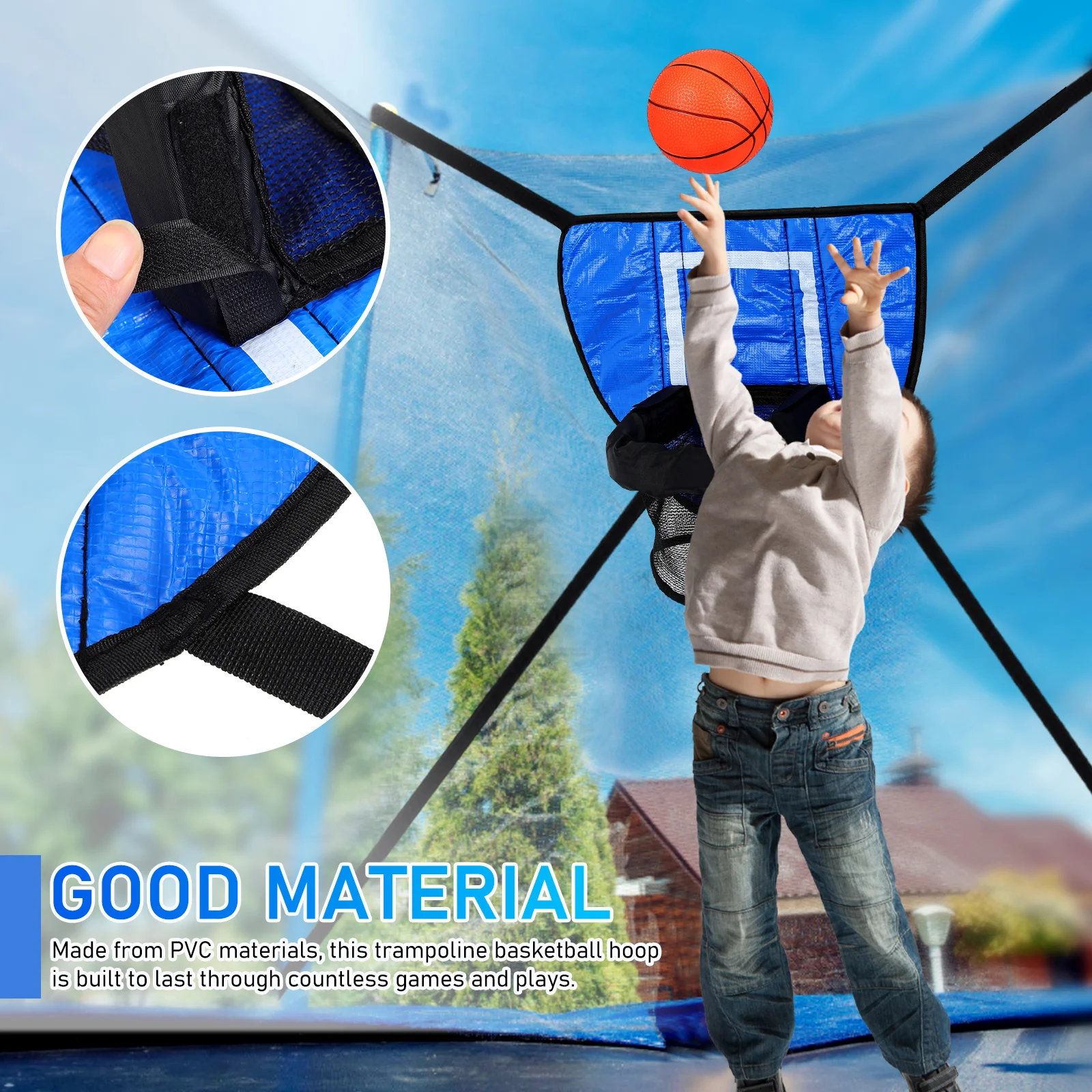 Mini trampolim hoop pvc brinquedos quadro interno jogos de quintal crianças jogo de basquete para crianças cesta acessórios acessórios