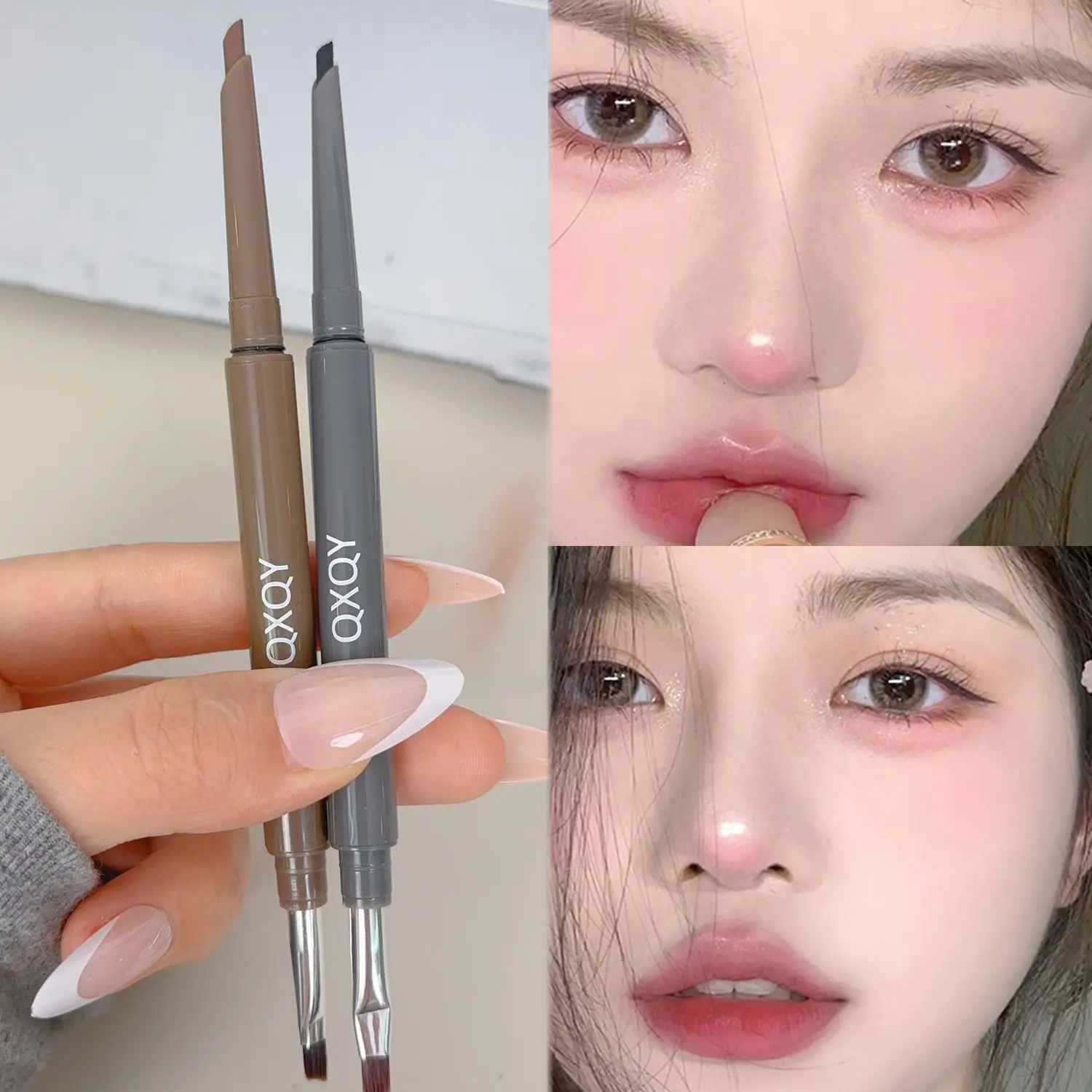 5Colors Matte Eyeliner Gel Pencil Waterproof Smooth Black Coffee Natural Eyeshadow Lying Silkworm Contour Stick Eyes Makeup Pen