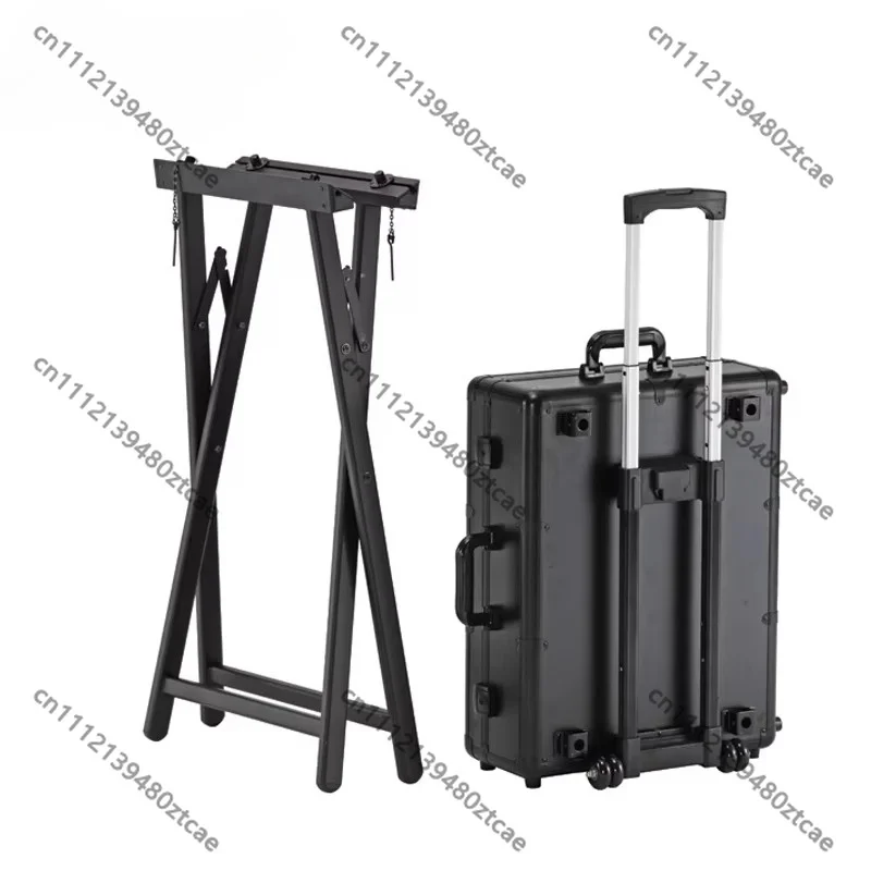 Portable Rolling Makeup Station Mobile Cosmetic Vanity Table with Universal Wheels for Home Use