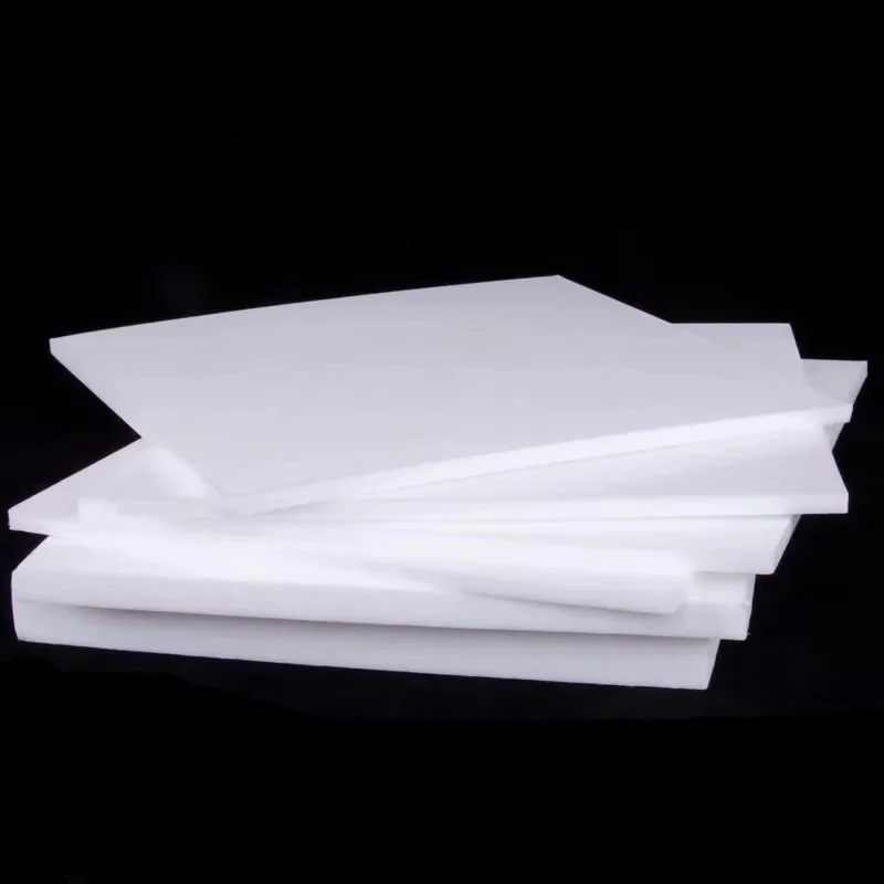 Thick 0.3/1/3/5/8/10mm White PTFE Sheet PTFE Plate Board Polytef Plate Block Anti-Corrosion Machining Model Processing Material
