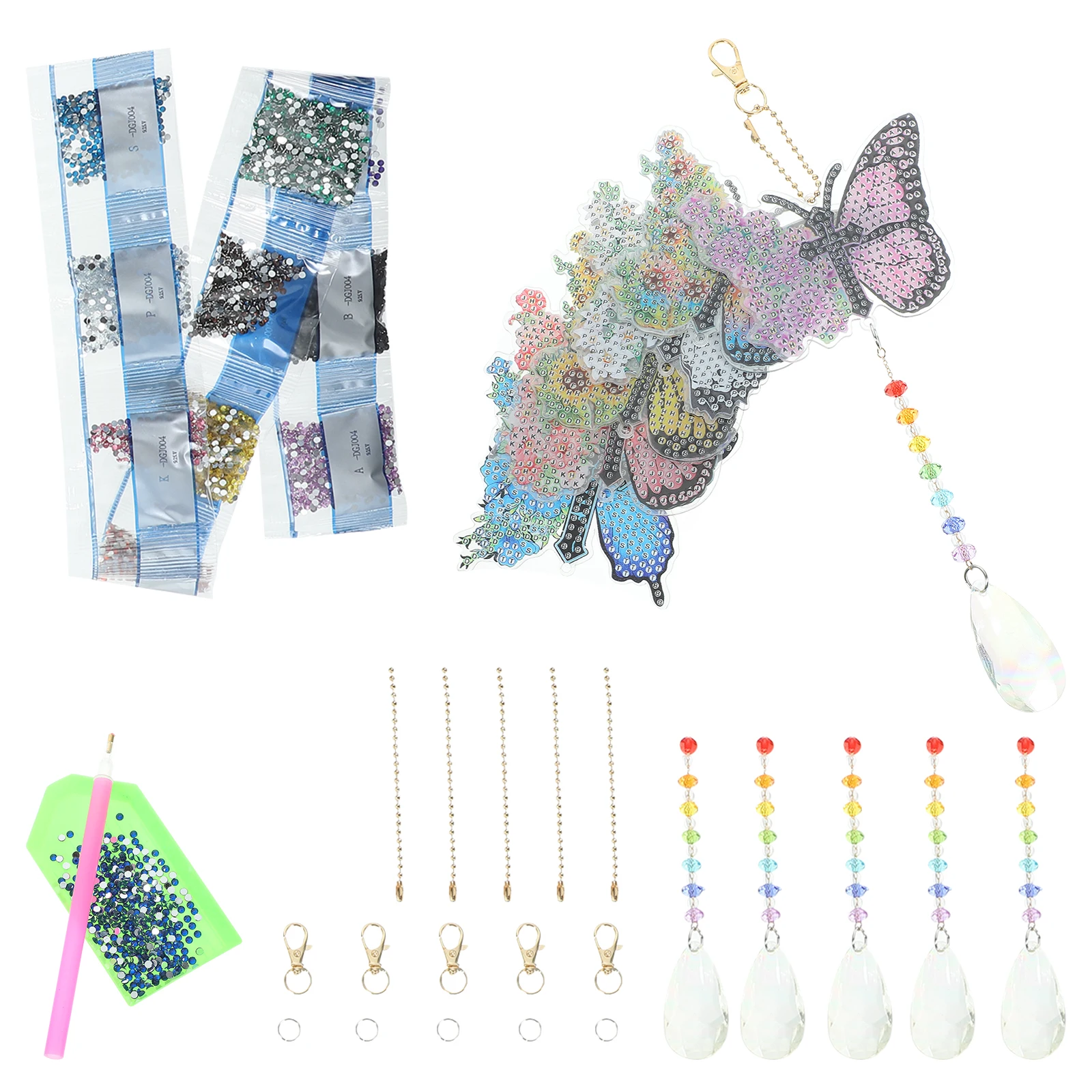 

Set Handicraft Pendants Sun Catcher Decorative Home Decoration Acrylic Diamonds Kit Mother