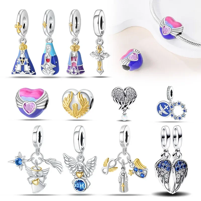 

Женский браслет с подвеской-крестом, из серебра 925 пробы