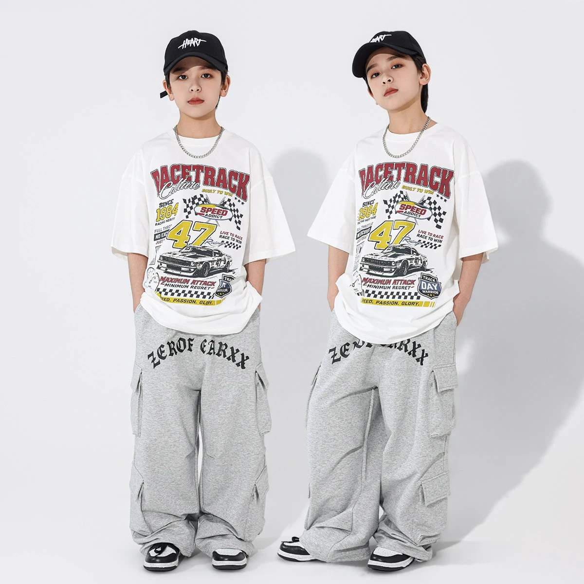completo-da-ballo-hip-hop-per-bambini-2026-top-e-pantaloni-cargo-grigi-abbigliamento-da-pratica-per-bambini-costumi-da-street-dance-dn23426