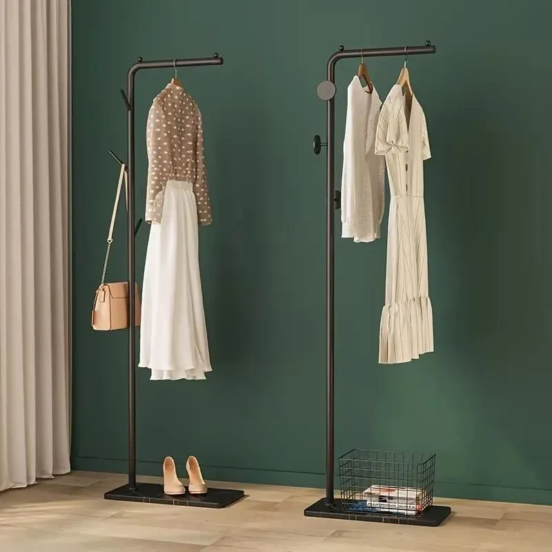 Place Saving Clothes Rack Golden Minimalist Shelfs Home Modern Clothes Hanger Stand Closets Nordic Furniture