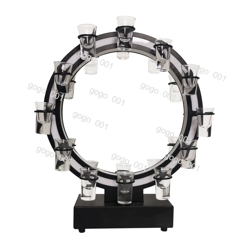 

Светодиодная подставка для рюмок в виде колеса обозрения, держатель для коктейлей для бара, караоке, вечеринок