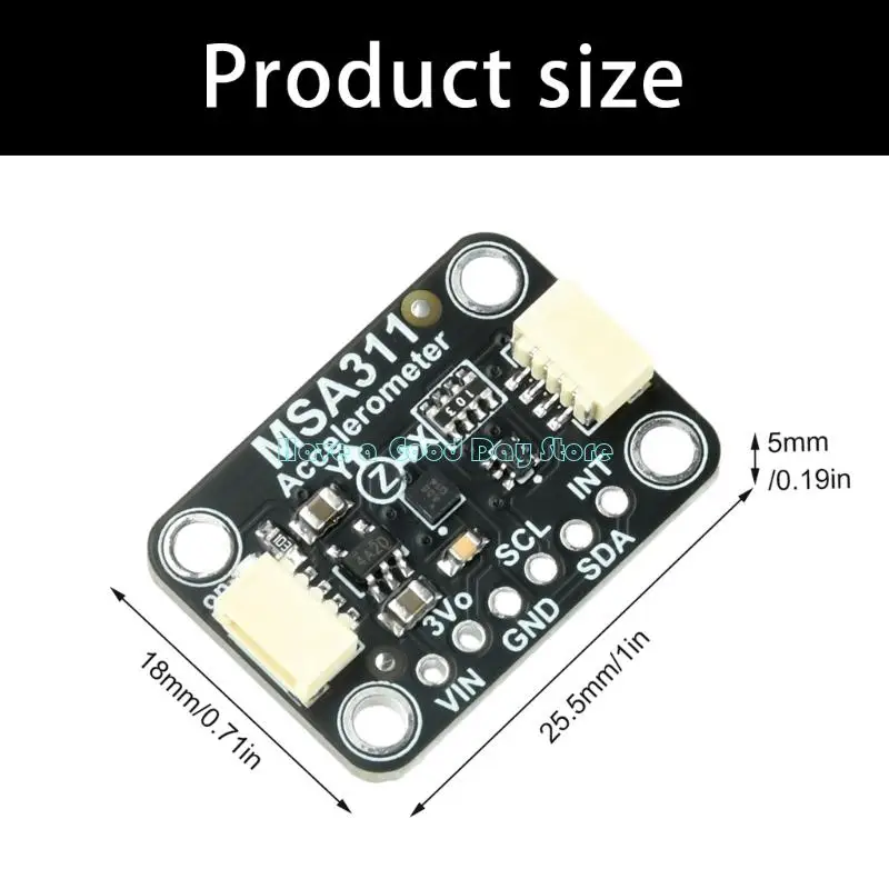 462D MSA311 Module Triaxial Accelerometer Module Adjustable Electronic Module Low Power Consumption Replacement Accessories